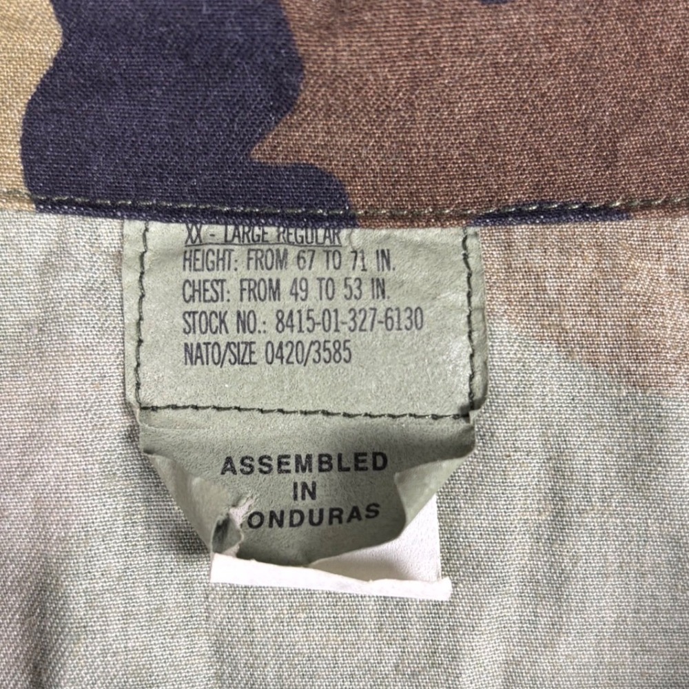TRU-SPEC BDU Military Field Jacket Woodland Camo XX-Large Regular Green - Picture 6 of 11